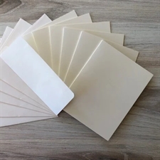 Graphic45 Card & Envelopes - Ivory (US-A2 - 6 sæt)